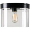 Capri 1-Light Flush Mount Large Pan Home -Kenroy Shop 3050562579 RLLD 1