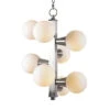 8-Light Silver Brushed Steel Chandelier Home -Kenroy Shop 3050636691 RLLD 1