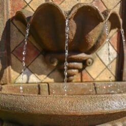 Armando 42 3/4" High Mosaic Patio Wall Fountain With Light 12 Armando 42 3/4" High Mosaic Patio Wall Fountain With Light -Kenroy Shop armando 42 and three quarter inch high mosaic patio wall fountain with light 78e80views4