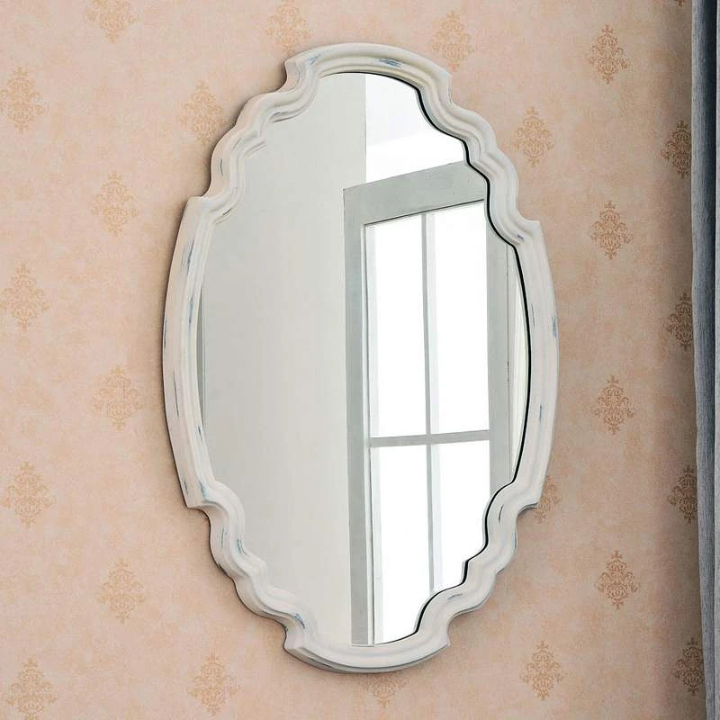 Backstage Antique White 35 1/2" X 24 1/2" Traditional Wall Mirror 3 Backstage Antique White 35 1/2" X 24 1/2" Traditional Wall Mirror