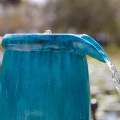 Blue Glaze 36" High Plug-In 4-Level Indoor-Outdoor Water Fountain 11 Blue Glaze 36" High Plug-In 4-Level Indoor-Outdoor Water Fountain -Kenroy Shop blue glaze 36 inch high plug in 4 level indoor outdoor water fountain 66j05views2