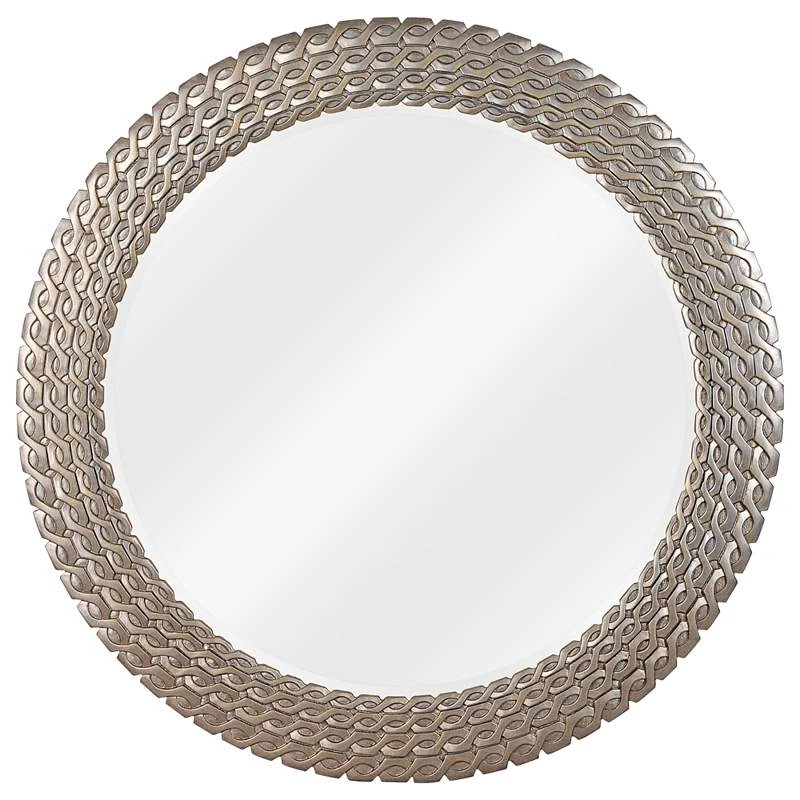 Bracelet Brushed Silver And Gold 35" Round Wall Mirror 4 Bracelet Brushed Silver And Gold 35" Round Wall Mirror - Image 2