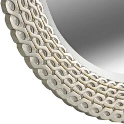 Bracelet Brushed Silver And Gold 35" Round Wall Mirror 13 Bracelet Brushed Silver And Gold 35" Round Wall Mirror -Kenroy Shop bracelet brushed silver and gold 35 inch round wall mirror 62c45views4