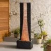 Brilliant Falls 48" High Hammered Copper LED Floor Fountain 1 Brilliant Falls 48" High Hammered Copper LED Floor Fountain -Kenroy Shop brilliant falls 48 inch high hammered copper led floor fountain 66h98cropped