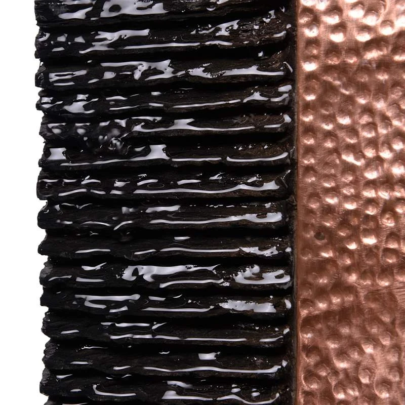 Brilliant Falls 48" High Hammered Copper LED Floor Fountain 8 Brilliant Falls 48" High Hammered Copper LED Floor Fountain - Image 6