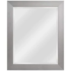 Drake Brushed Steel 27 1/4" X 33 1/4" Wall Mirror
