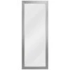 Drake Brushed Steel 29 1/4" X 77 1/4" Floor Mirror 1 Drake Brushed Steel 29 1/4" X 77 1/4" Floor Mirror -Kenroy Shop drake brushed steel 29 and one quarter inch x 77 and one quarter inch floor mirror 62x51