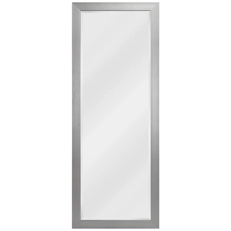 Drake Brushed Steel 29 1/4" X 77 1/4" Floor Mirror 3 Drake Brushed Steel 29 1/4" X 77 1/4" Floor Mirror