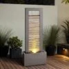 Gantry 48"H Gray And Cream LED Indoor/Outdoor Floor Fountain 2 Gantry 48"H Gray And Cream LED Indoor/Outdoor Floor Fountain -Kenroy Shop gantry 48 inchh gray and cream led indoor outdoor floor fountain 78e52cropped