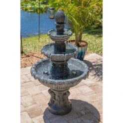 Ibiza 45" High 3-Tiered Traditional Fountain 11 Ibiza 45" High 3-Tiered Traditional Fountain -Kenroy Shop ibiza 45 inch high 3 tiered traditional fountain 66h80views3