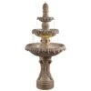 Ibiza 62" High Sandstone 3-Tier LED Outdoor Floor Fountain 2 Ibiza 62" High Sandstone 3-Tier LED Outdoor Floor Fountain -Kenroy Shop ibiza 62 inch high sandstone 3 tier led outdoor floor fountain 78f11