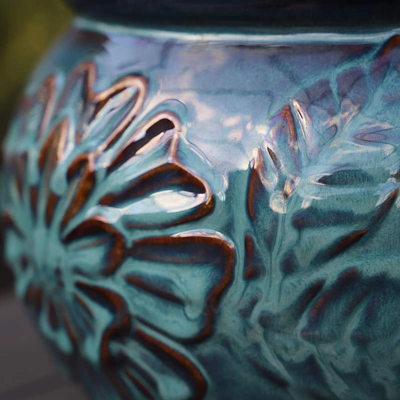 Kenroy Home Bird And Flowers 10 1/4" High Blue LED Tabletop Fountain 8 Kenroy Home Bird And Flowers 10 1/4" High Blue LED Tabletop Fountain - Image 6