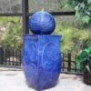 Kenroy Home Breanne 33 1/4" High Cobalt LED Floor Fountain 1 Kenroy Home Breanne 33 1/4" High Cobalt LED Floor Fountain -Kenroy Shop kenroy home breanne 33 and one quarter inch high cobalt led floor fountain 898h0cropped