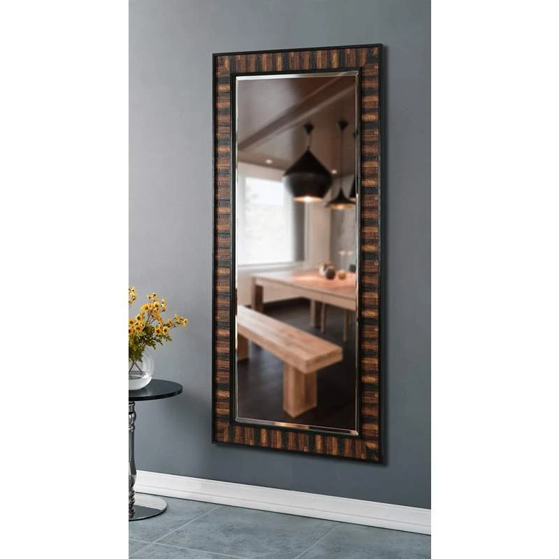 Kenroy Home Estaba Dark Wood 31 1/2 X 65 1/2" Floor Mirror 3 Kenroy Home Estaba Dark Wood 31 1/2 X 65 1/2" Floor Mirror