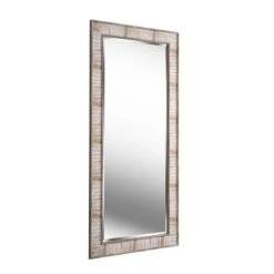 Kenroy Home Estaba Light Wood 31 1/2 X 65 1/2" Floor Mirror -Kenroy Shop kenroy home estaba light wood 31 and one half x 65 and one half inch floor mirror 83m38views1