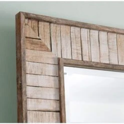 Kenroy Home Estaba Light Wood 31 1/2 X 65 1/2" Floor Mirror -Kenroy Shop kenroy home estaba light wood 31 and one half x 65 and one half inch floor mirror 83m38views4