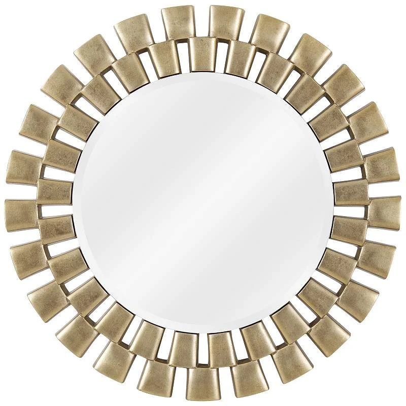 Kenroy Home Gilbert Antique Brass 36" Round Wall Mirror 4 Kenroy Home Gilbert Antique Brass 36" Round Wall Mirror - Image 2