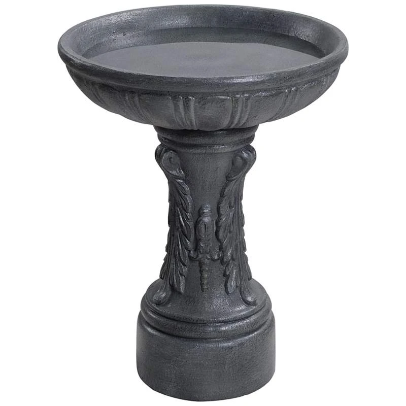 Kenroy Home Ibizia 21" High Zinc Outdoor Bird Bath 4 Kenroy Home Ibizia 21" High Zinc Outdoor Bird Bath - Image 2