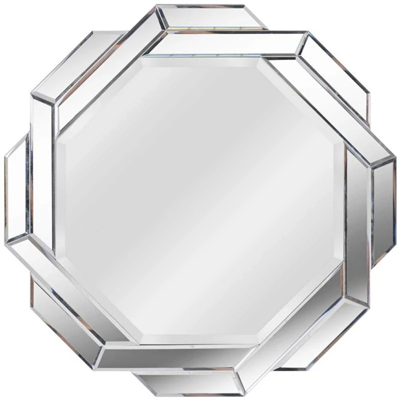 Kenroy Home Junction Glass 24" X 24" Wall Mirror 3 Kenroy Home Junction Glass 24" X 24" Wall Mirror