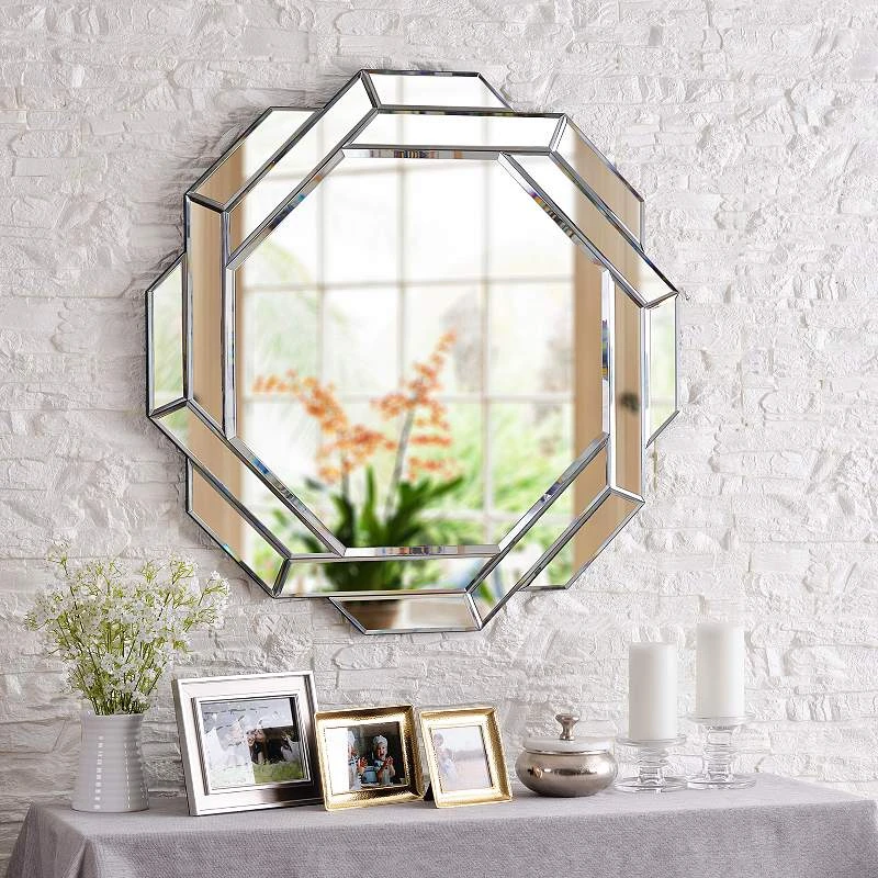 Kenroy Home Junction Glass 33 3/4" X 33 3/4" Wall Mirror 4 Kenroy Home Junction Glass 33 3/4" X 33 3/4" Wall Mirror - Image 2