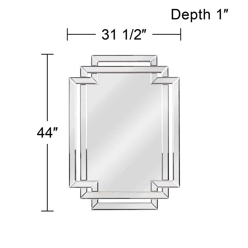 Kenroy Home Linas 31 1/2" X 44" Geometric Wall Mirror 6 Kenroy Home Linas 31 1/2" X 44" Geometric Wall Mirror - Image 4