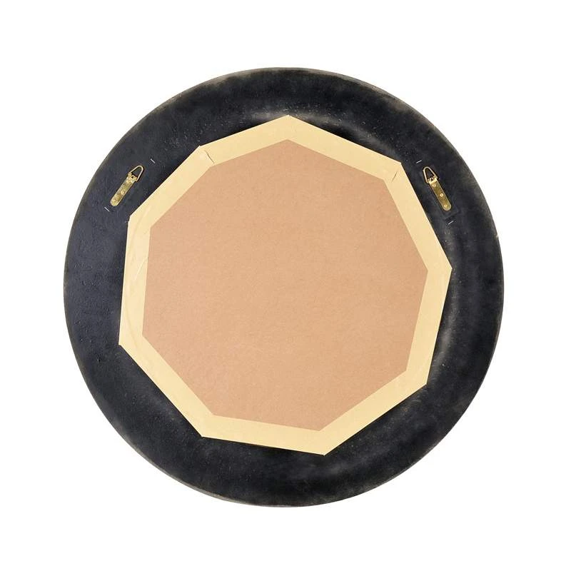 Kenroy Home North Antique Brass 34" Round Wall Mirror 7 Kenroy Home North Antique Brass 34" Round Wall Mirror - Image 5