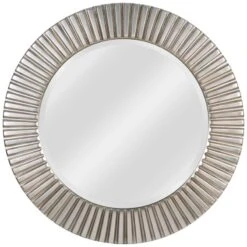 Kenroy Home North Beach Silver 34" Round Wall Mirror