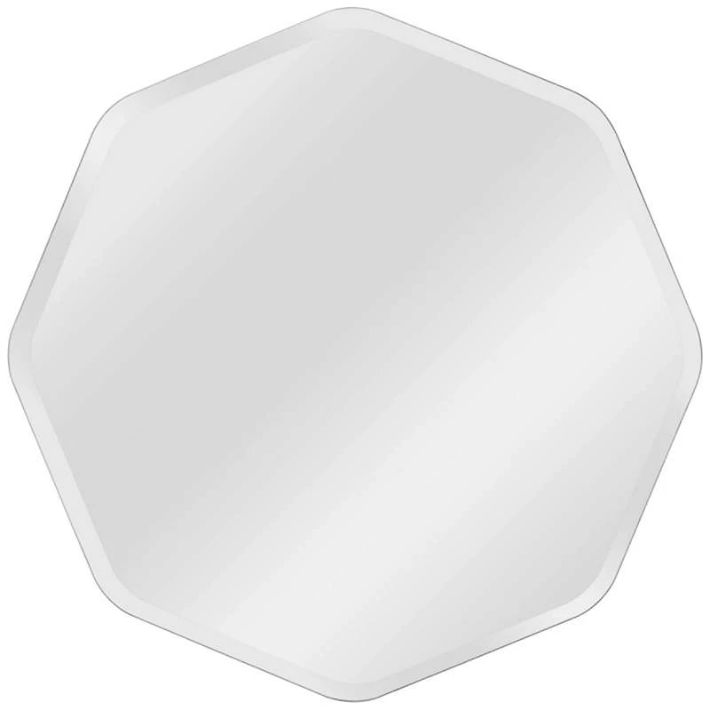 Kenroy Home Octavia Glass 28" X 28" Frameless Wall Mirror 3 Kenroy Home Octavia Glass 28" X 28" Frameless Wall Mirror