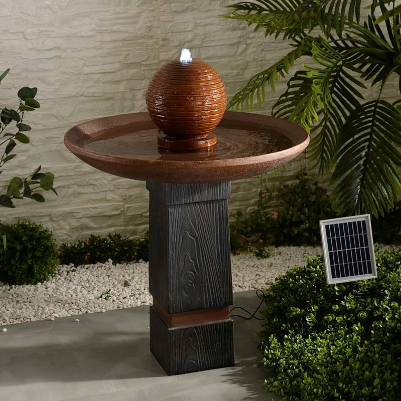 Kenroy Home Oswego 31 1/2" High Copper Solar LED Fountain 3 Kenroy Home Oswego 31 1/2" High Copper Solar LED Fountain