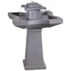 Kenroy Home Quad 31 1/2"H Concrete Outdoor Floor Fountain