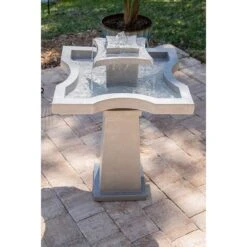 Kenroy Home Quad 31 1/2"H Concrete Outdoor Floor Fountain 10 Kenroy Home Quad 31 1/2"H Concrete Outdoor Floor Fountain -Kenroy Shop kenroy home quad 31 and one half inchh concrete outdoor floor fountain 66h88views2