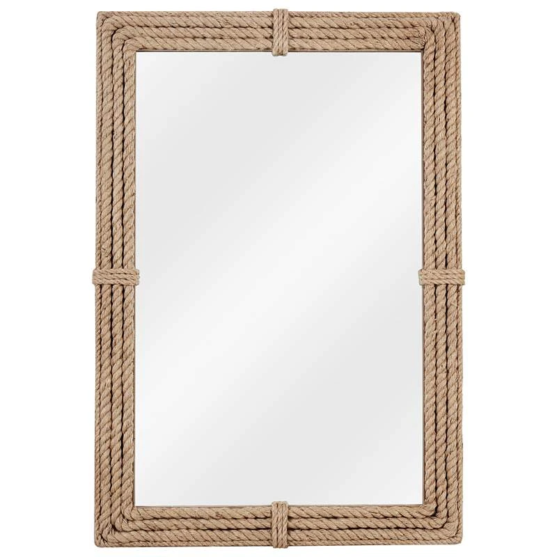 Kenroy Home Rudy Natural Rope 28" X 42" Wall Mirror 4 Kenroy Home Rudy Natural Rope 28" X 42" Wall Mirror - Image 2