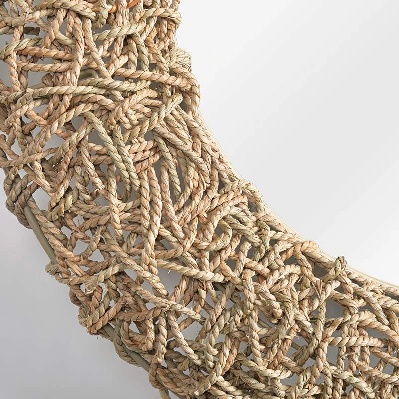 Kenroy Home Seagrass 33" Round Rope Wall Mirror 7 Kenroy Home Seagrass 33" Round Rope Wall Mirror - Image 5
