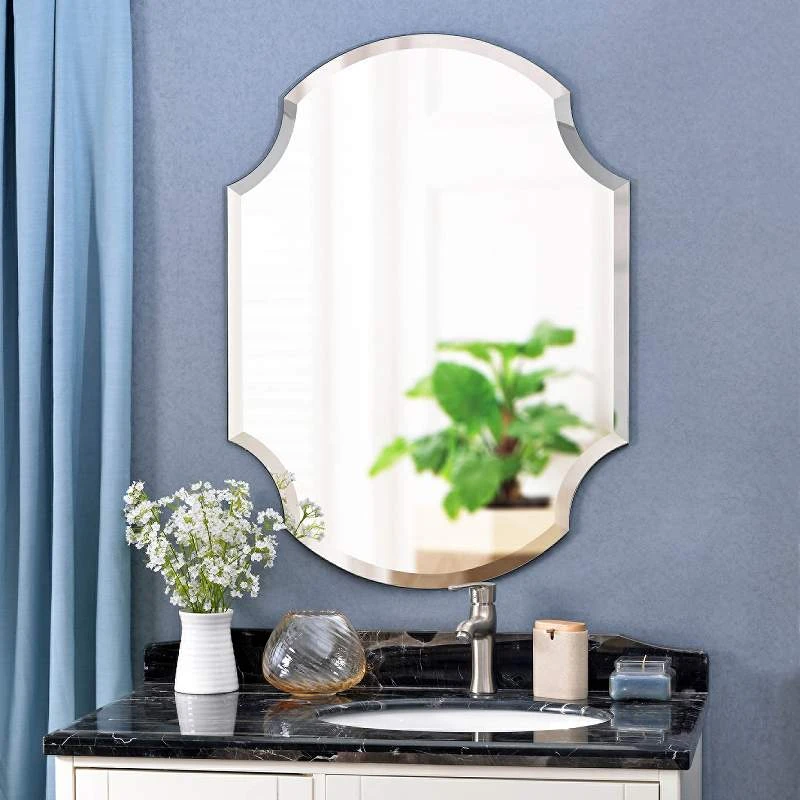 Kenroy Home Shield Glass 38" X 28" Frameless Wall Mirror 3 Kenroy Home Shield Glass 38" X 28" Frameless Wall Mirror - Image 2
