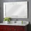 Kenroy Home Sparkle Chrome 28" X 44" Rectangular Wall Mirror
