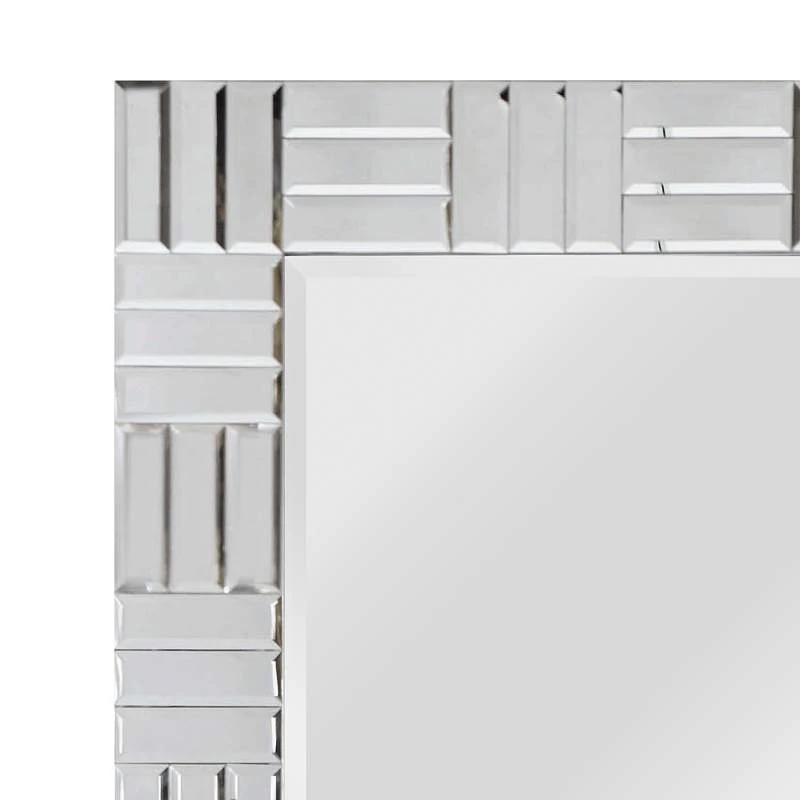 Kenroy Home Sparkle Chrome 28" X 44" Rectangular Wall Mirror 5 Kenroy Home Sparkle Chrome 28" X 44" Rectangular Wall Mirror - Image 3