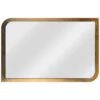 Kenroy Home Swoop Painted Brass 24" X 36" Wall Mirror -Kenroy Shop kenroy home swoop painted brass 24 inch x 36 inch wall mirror 62f30