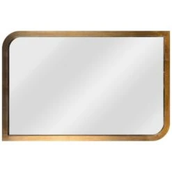 Kenroy Home Swoop Painted Brass 24" X 36" Wall Mirror
