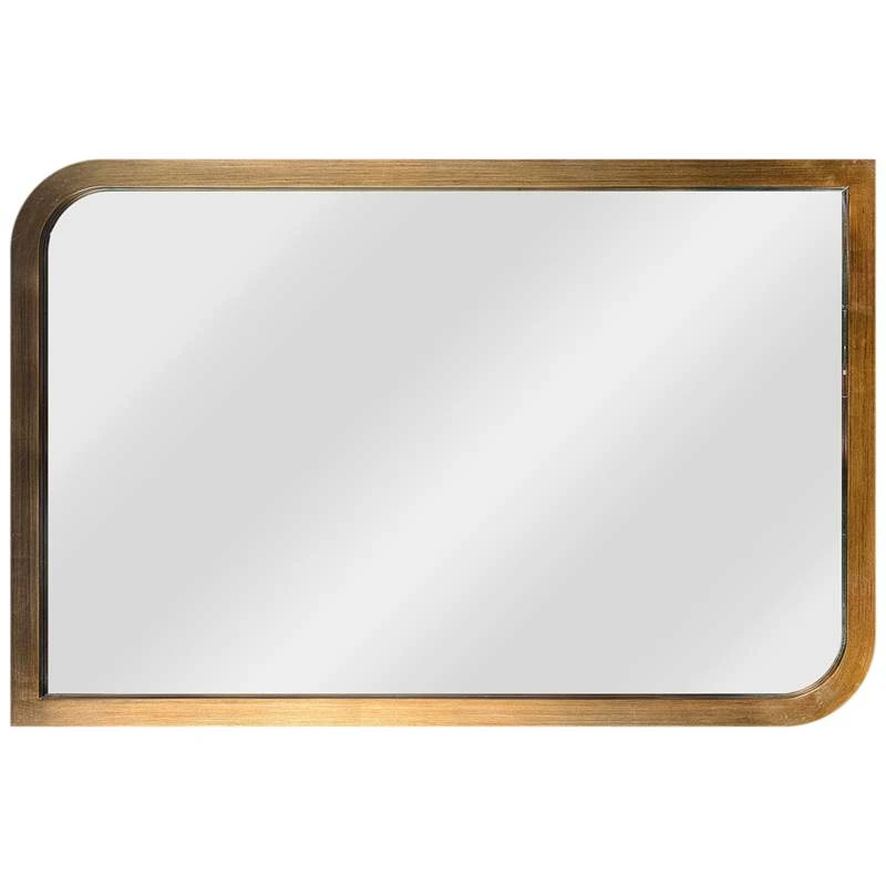 Kenroy Home Swoop Painted Brass 24" X 36" Wall Mirror 3 Kenroy Home Swoop Painted Brass 24" X 36" Wall Mirror