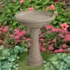 Kenroy Home Tucson 21" High Sandstone Outdoor Bird Bath 1 Kenroy Home Tucson 21" High Sandstone Outdoor Bird Bath -Kenroy Shop kenroy home tucson 21 inch high sandstone outdoor bird bath 902h0cropped