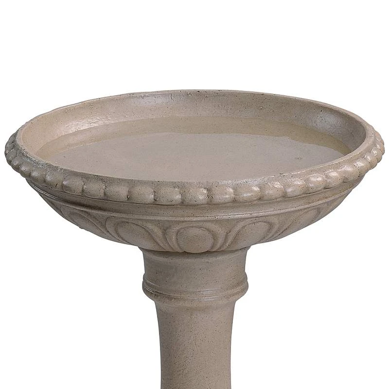 Kenroy Home Tucson 21" High Sandstone Outdoor Bird Bath 5 Kenroy Home Tucson 21" High Sandstone Outdoor Bird Bath - Image 3
