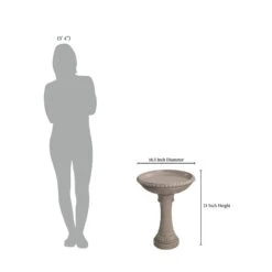 Kenroy Home Tucson 21" High Sandstone Outdoor Bird Bath 11 Kenroy Home Tucson 21" High Sandstone Outdoor Bird Bath -Kenroy Shop kenroy home tucson 21 inch high sandstone outdoor bird bath 902h0views3