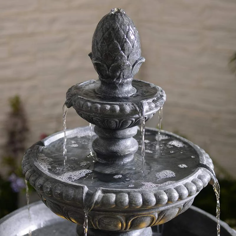 Kenroy Home Tucson 46" High Zinc 3-Tier LED Floor Fountain 8 Kenroy Home Tucson 46" High Zinc 3-Tier LED Floor Fountain - Image 6