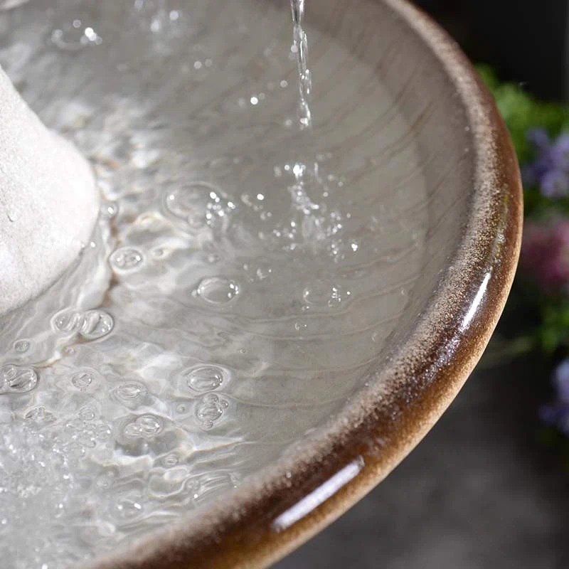 Knight 45 1/4" High Ivory 3-Tier LED Floor Water Fountain 8 Knight 45 1/4" High Ivory 3-Tier LED Floor Water Fountain - Image 6