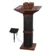 Kyoto 40" High Copper Bronze Solar Outdoor Fountain 2 Kyoto 40" High Copper Bronze Solar Outdoor Fountain -Kenroy Shop kyoto 40 inch high copper bronze solar outdoor fountain 66k66