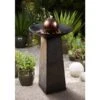 Modern Orb 35 1/2" Slate And Copper Bubbler Floor Fountain 2 Modern Orb 35 1/2" Slate And Copper Bubbler Floor Fountain -Kenroy Shop modern orb 35 and one half inch slate and copper bubbler floor fountain 66k61cropped