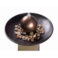 Modern Orb 35 1/2" Slate And Copper Bubbler Floor Fountain 10 Modern Orb 35 1/2" Slate And Copper Bubbler Floor Fountain -Kenroy Shop modern orb 35 and one half inch slate and copper bubbler floor fountain 66k61views1