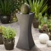 Moss Stone 39 1/2" High Solar LED Bubbler Fountain -Kenroy Shop moss stone 39 and one half inch high solar led bubbler fountain 66k47cropped