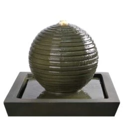 Moss Stone 39 1/2" High Solar LED Bubbler Fountain 12 Moss Stone 39 1/2" High Solar LED Bubbler Fountain -Kenroy Shop moss stone 39 and one half inch high solar led bubbler fountain 66k47views3