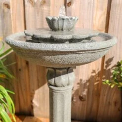 Nymph 25 1/2" High Weathered Stone Patio Bubbler Fountain 11 Nymph 25 1/2" High Weathered Stone Patio Bubbler Fountain -Kenroy Shop nymph 25 and one half inch high weathered stone patio bubbler fountain 78f08views2